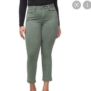Sage Green Good American Jeans